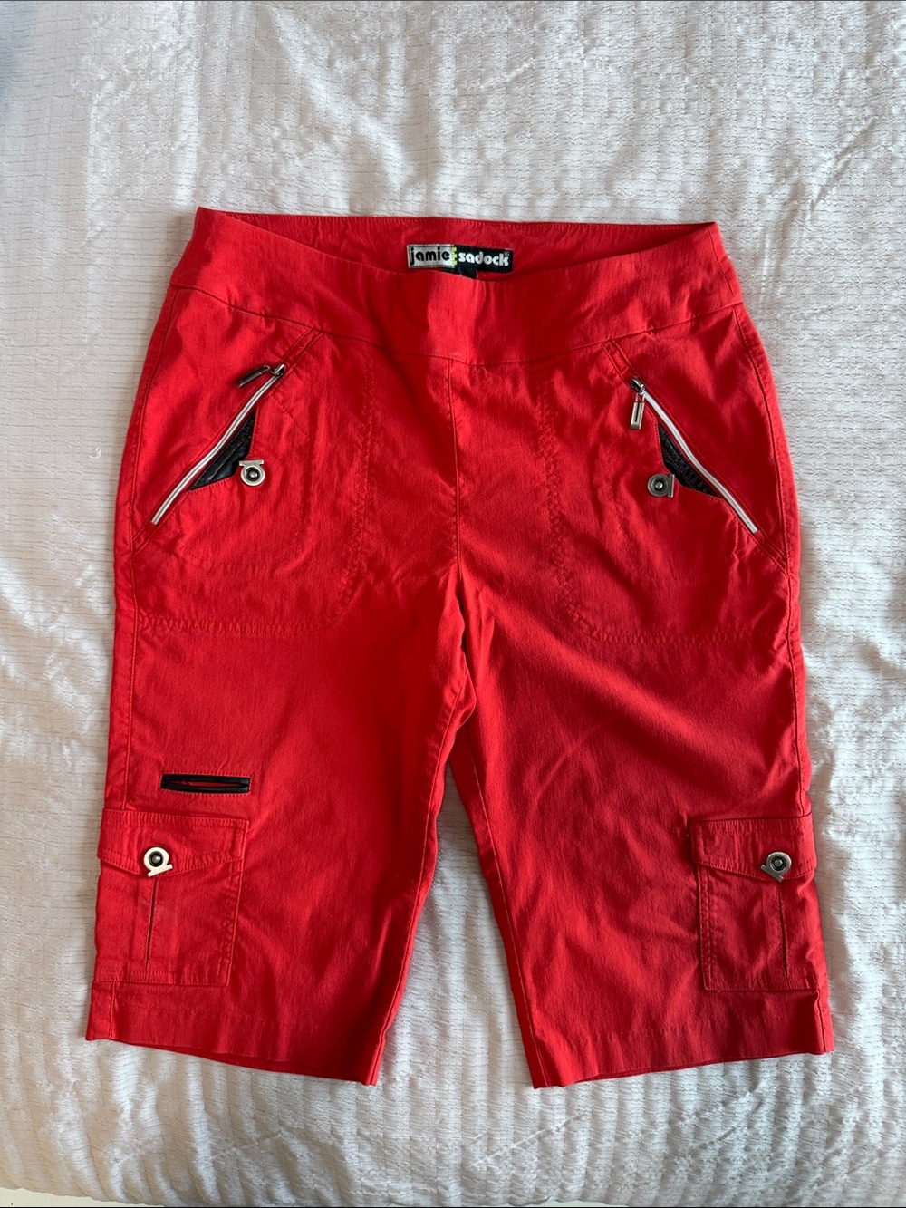 jamie sadock Bold Red Women's Bermuda Golf Shorts